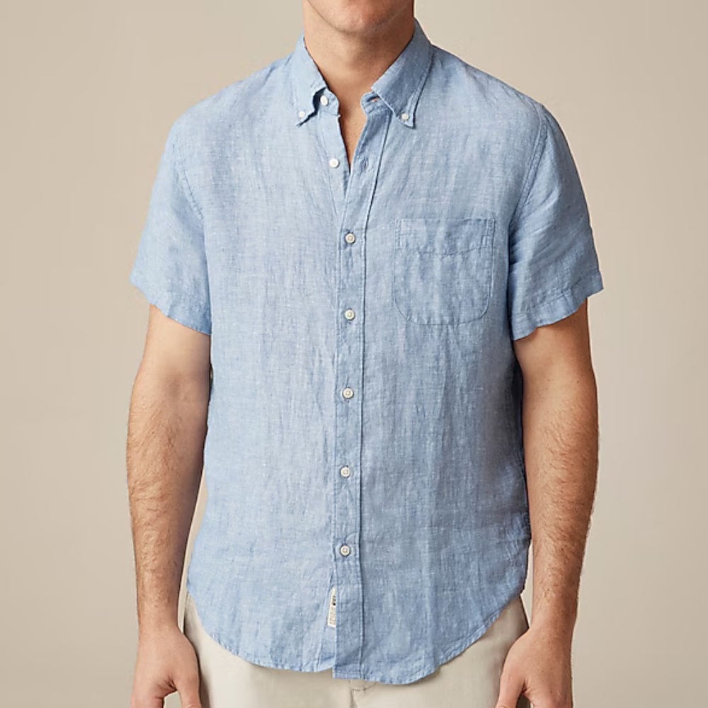 J Crew Baird McNutt Irish Linen Shirt